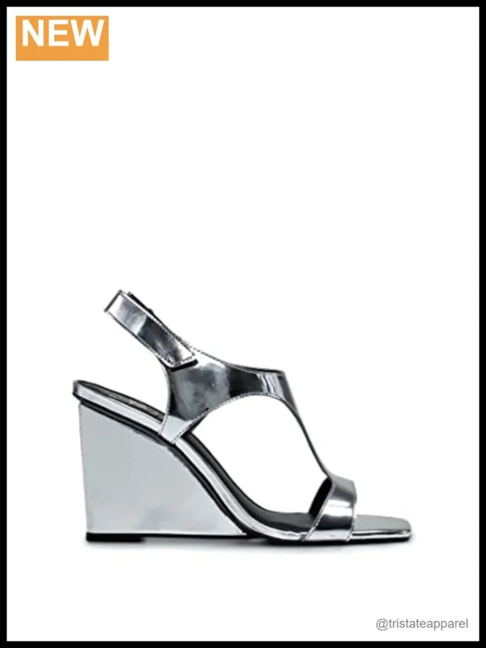 Leather Slingback Wedge Sandals Buckle Closure Adjustable Straps Open Toe